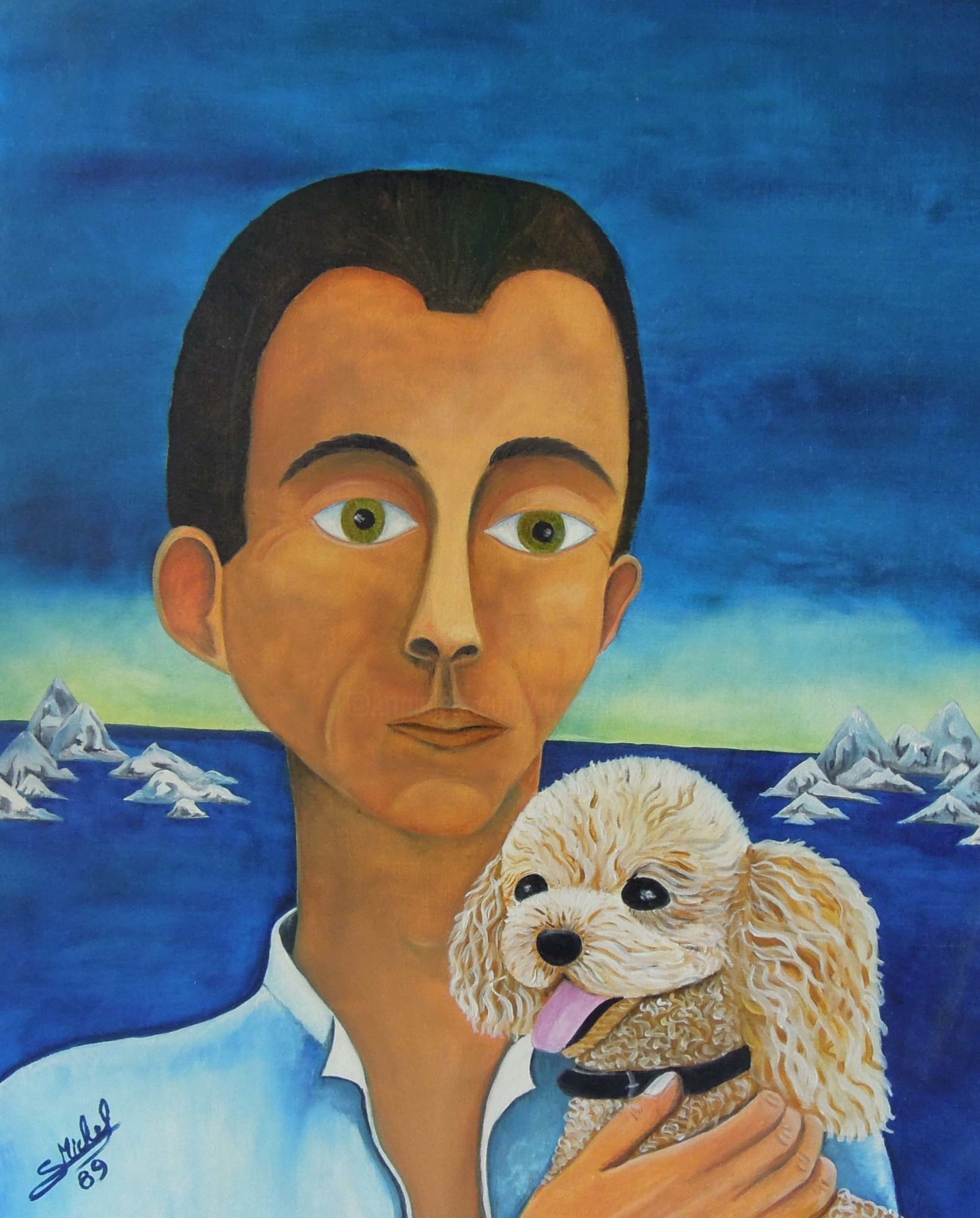 Gérard Michel - portrait-avec-chien